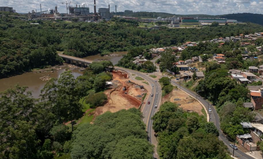 PR-160 obra de novo viaduto em Telêmaco Borba