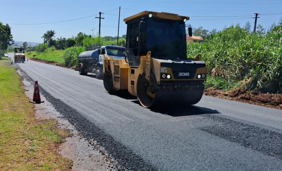 PR-218 serviços de conservação no acesso para Maravilha