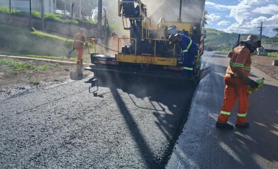 PR-218 serviços de conservação no acesso para Maravilha