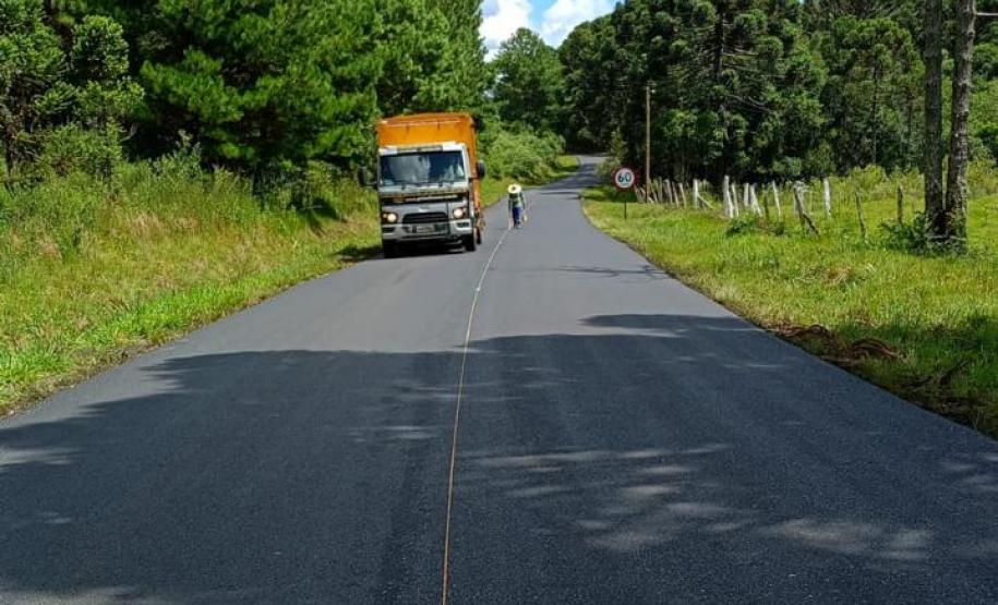 Conservação na PR-364 em Goioxim