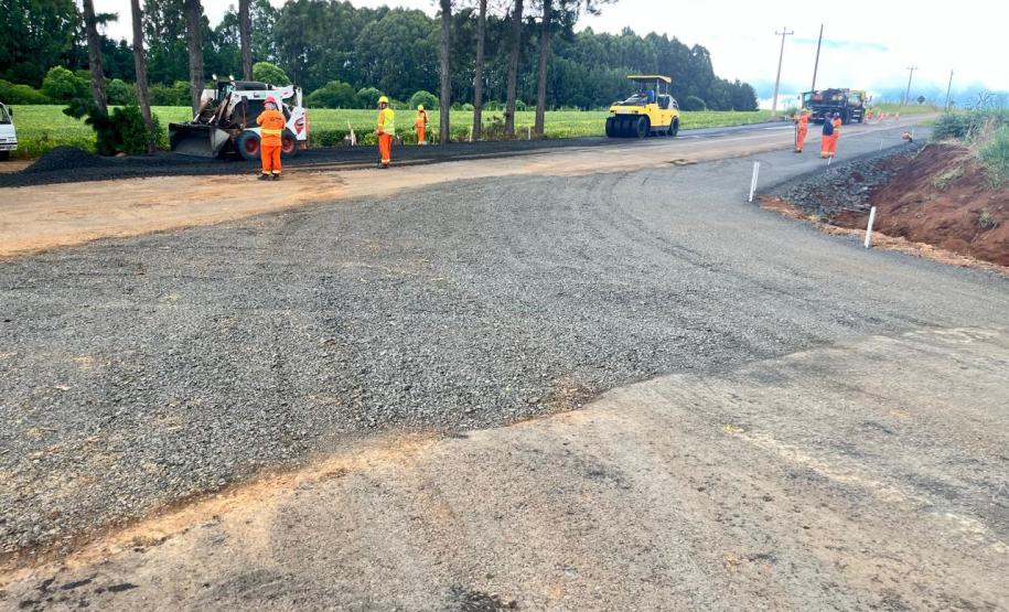 PR-560 melhorias no taper em trevo rodoviário