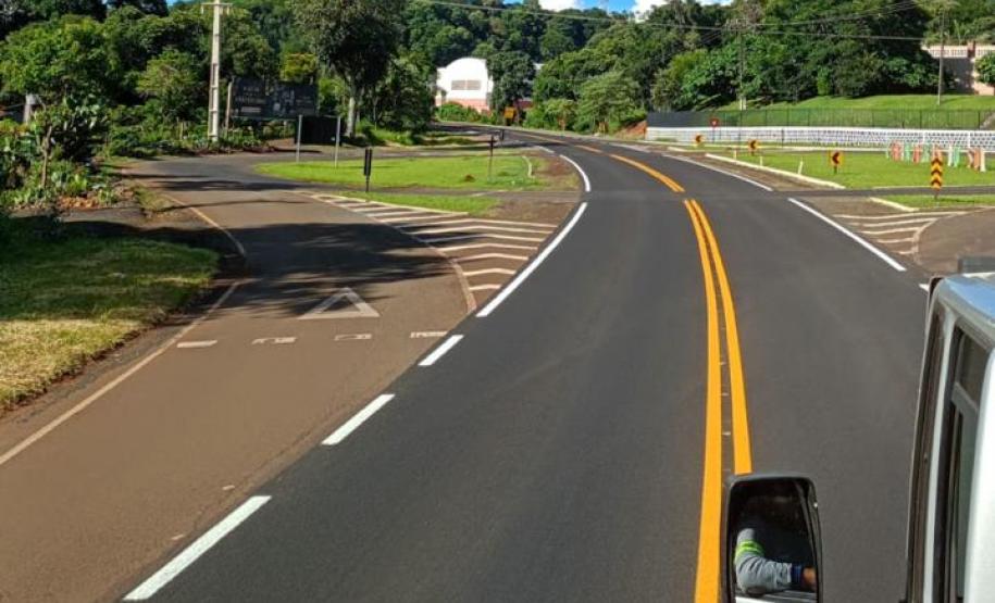 PRC-158 em Rio Bonito do Iguaçu, serviços de reperfilagem e sinalização