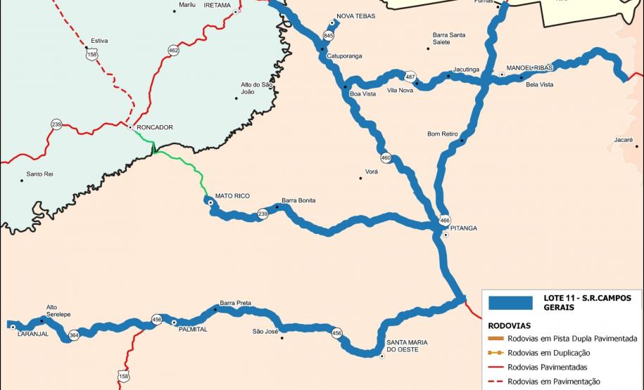 Mapa do Lote 11 do ProMAC