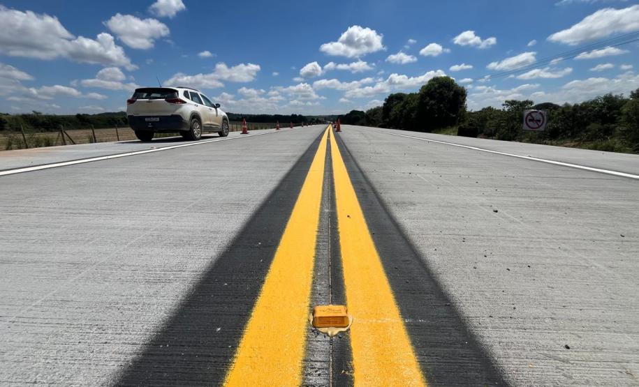 PR-151 whitetopping entre Ponta Grossa e Palmeira chega a 35%