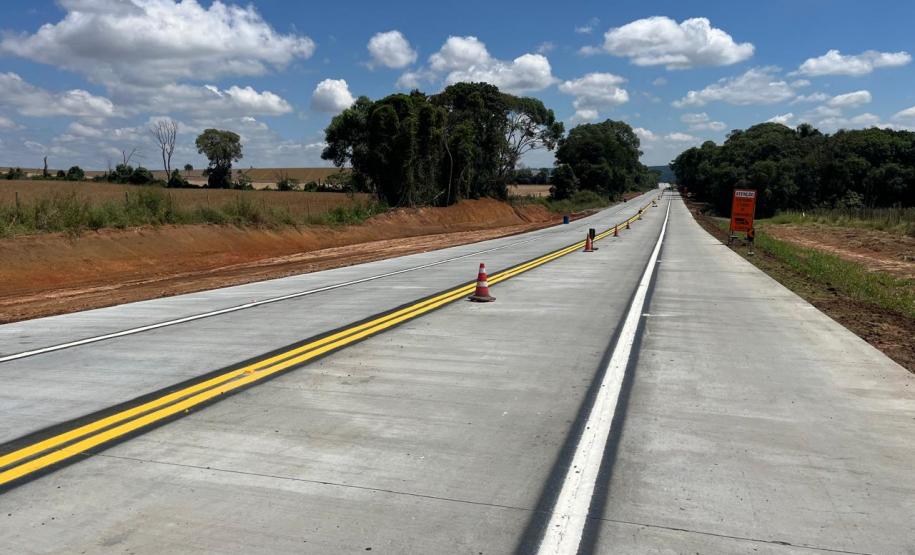 PR-151 whitetopping entre Ponta Grossa e Palmeira chega a 35%