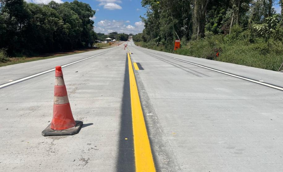 PR-151 whitetopping entre Ponta Grossa e Palmeira chega a 35%