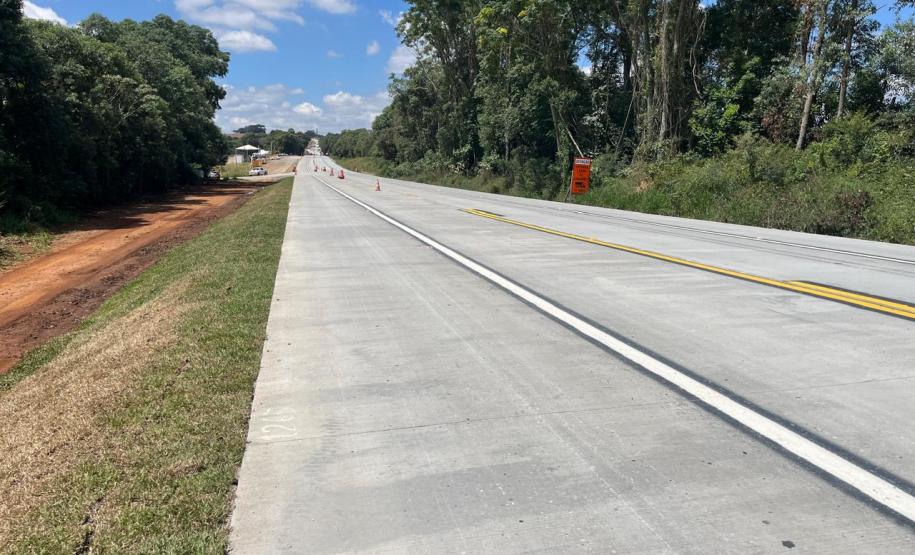 PR-151 whitetopping entre Ponta Grossa e Palmeira chega a 35%