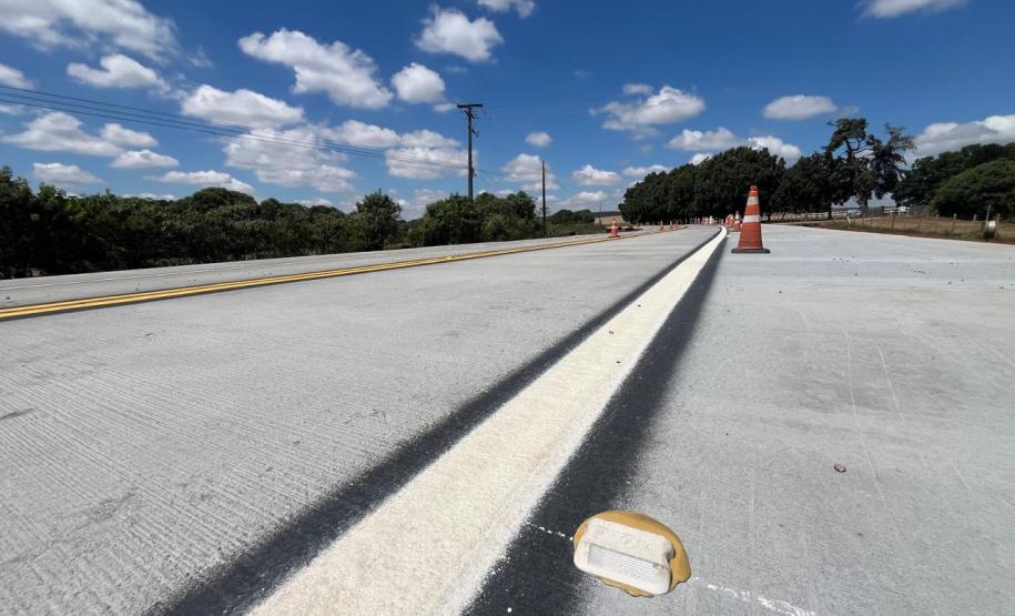 PR-151 whitetopping entre Ponta Grossa e Palmeira chega a 35%