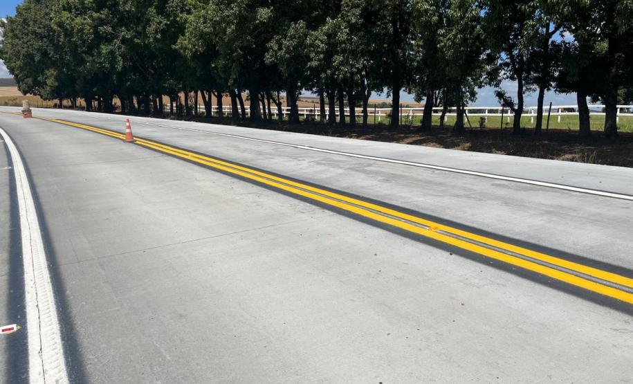 PR-151 whitetopping entre Ponta Grossa e Palmeira chega a 35%