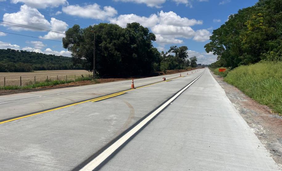 PR-151 whitetopping entre Ponta Grossa e Palmeira chega a 35%