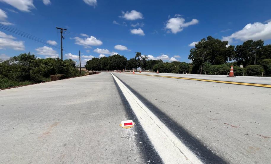 PR-151 whitetopping entre Ponta Grossa e Palmeira chega a 35%