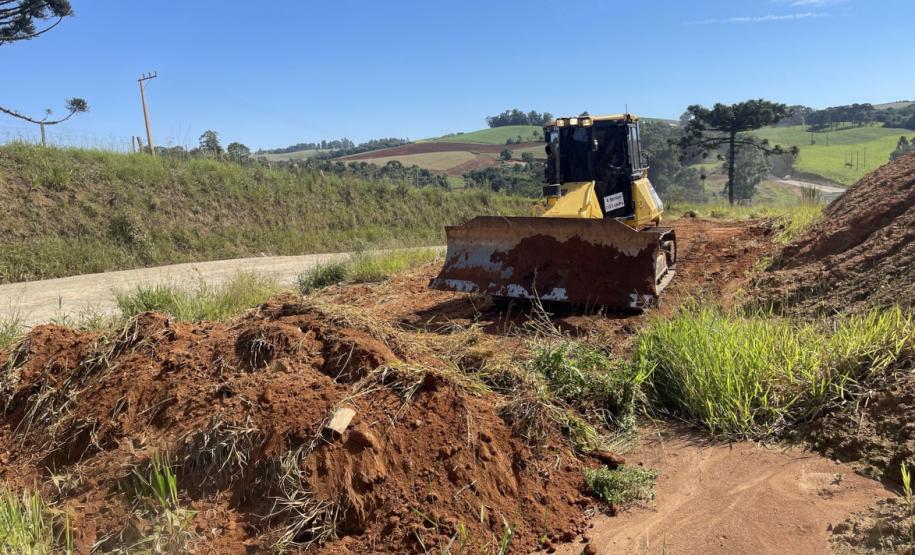 PR-160 serviços iniciais da pavimentação remanescente entre Imbaú e Reserva