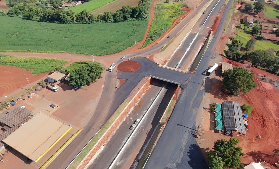 PR-445 novo viaduto de acesso a Lerroville