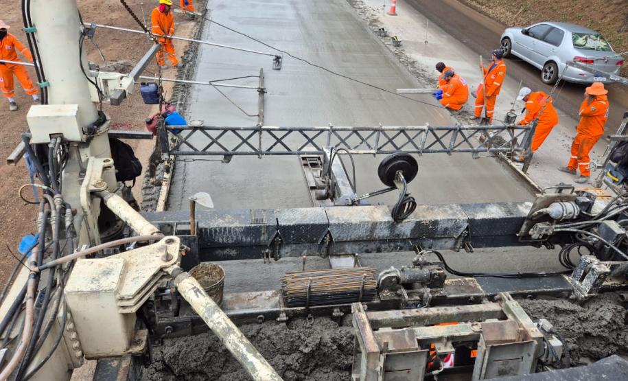 PR-460 restauração em concreto entre Nova Tebas e Pitanga