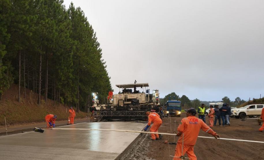 PR-460 restauração em concreto entre Nova Tebas e Pitanga