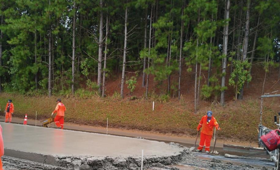 PR-460 restauração em concreto entre Nova Tebas e Pitanga