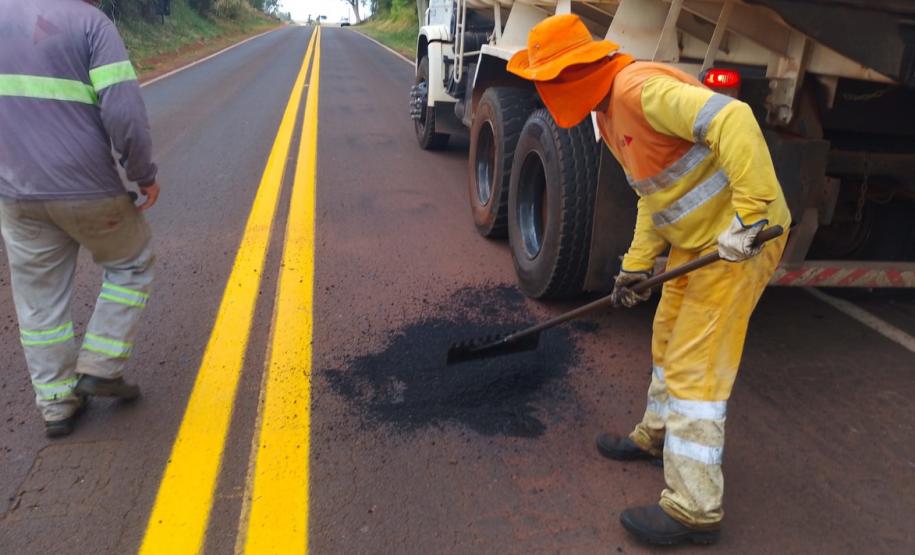PR-490 entre Altônia e Iporã, serviços iniciais do ProMAC