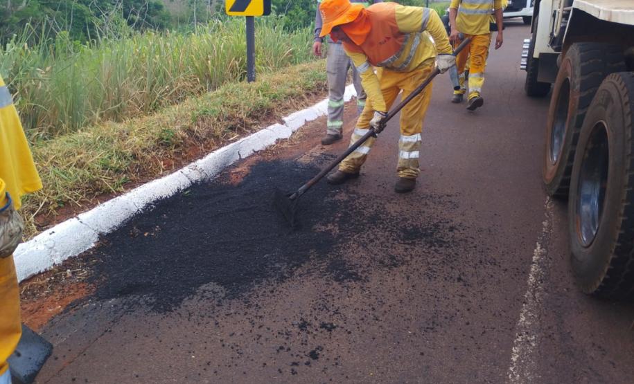 PR-490 entre Altônia e Iporã, serviços iniciais do ProMAC
