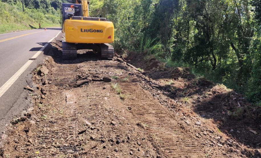 PR-662 serviços de conservação em Foz do Jordão - reparo em trinca