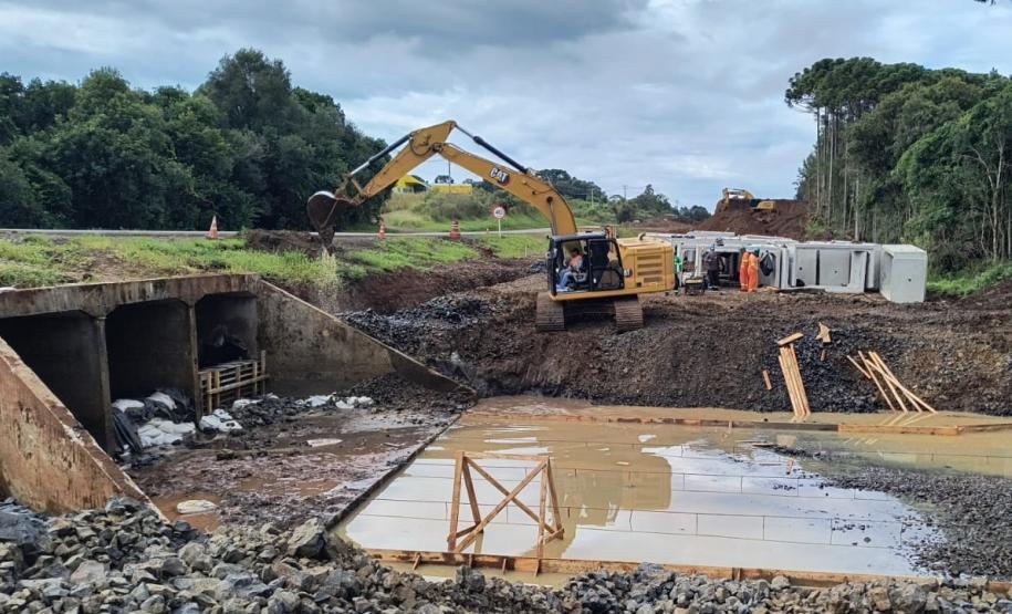 PRC-466 duplicação em concreto entre Turvo e Palmeirinha