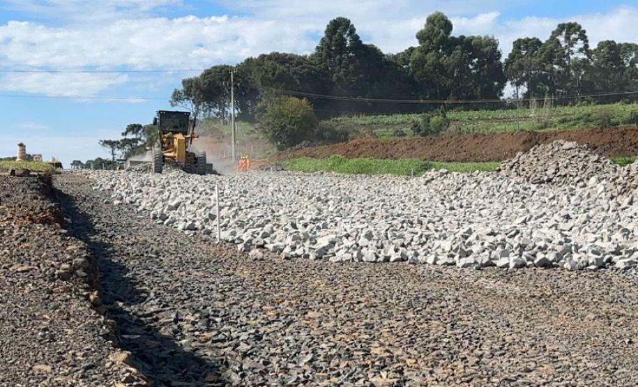 PRC-466 duplicação em concreto entre Turvo e Palmeirinha