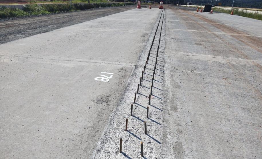 PRC-466 duplicação em concreto entre Pitanga e Turvo - barreira de concreto New Jersey