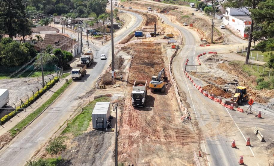 Construção de novo viaduto na PR-151 em Palmeira