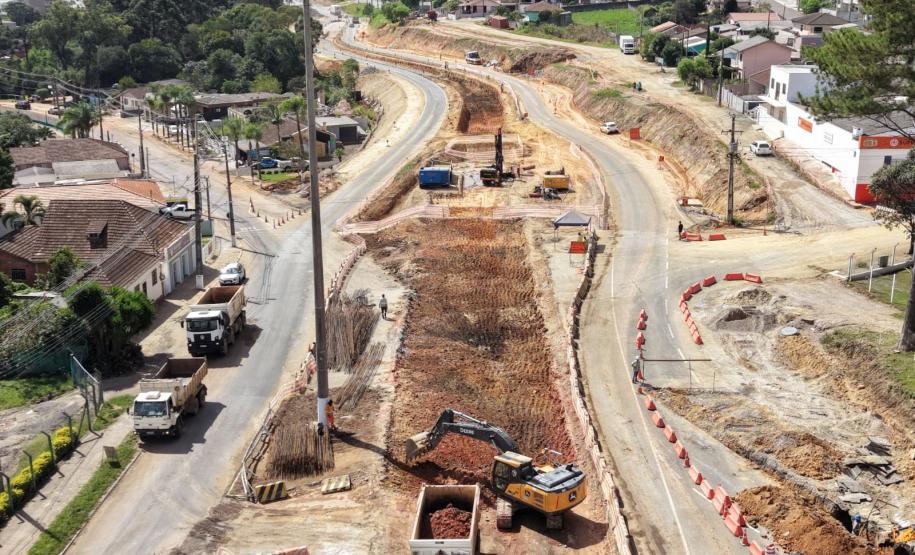 Construção de novo viaduto na PR-151 em Palmeira