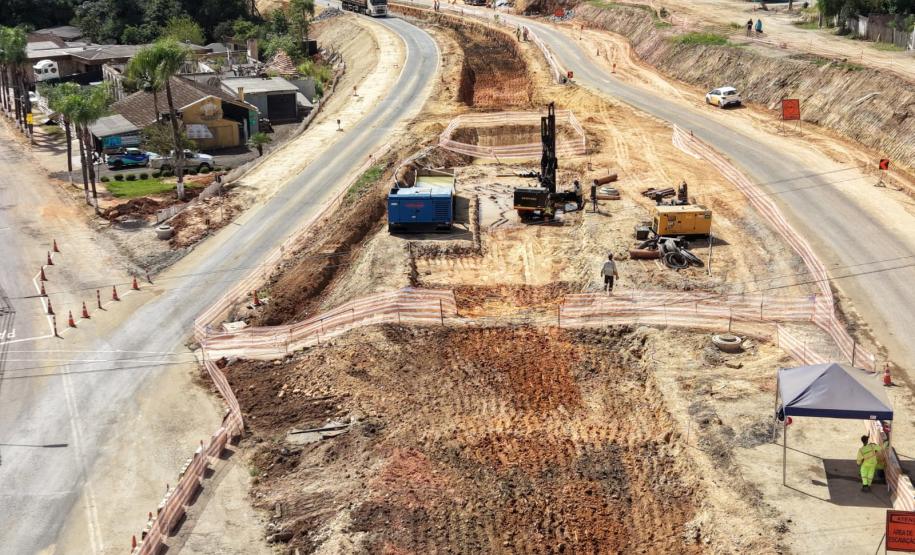 Construção de novo viaduto na PR-151 em Palmeira