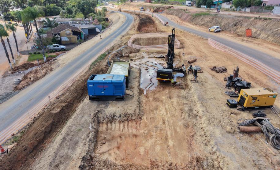 Construção de novo viaduto na PR-151 em Palmeira