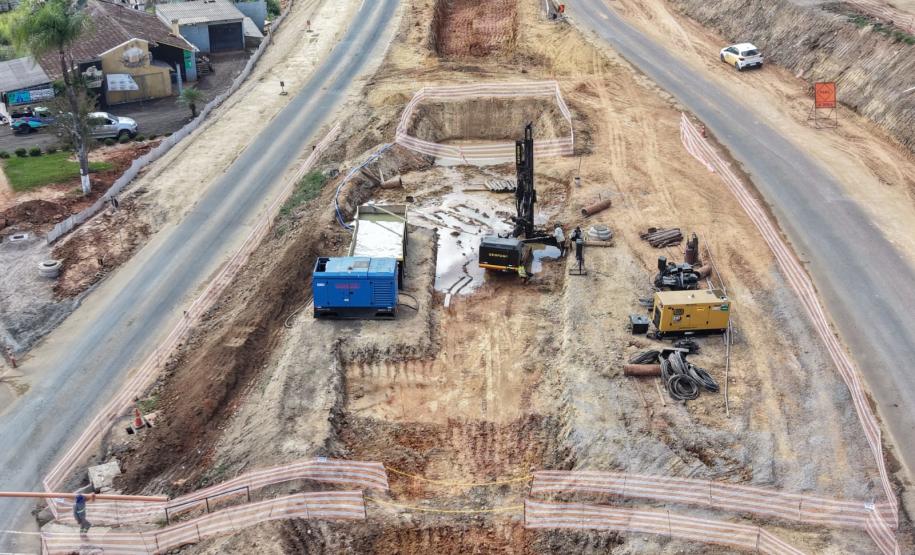 Construção de novo viaduto na PR-151 em Palmeira