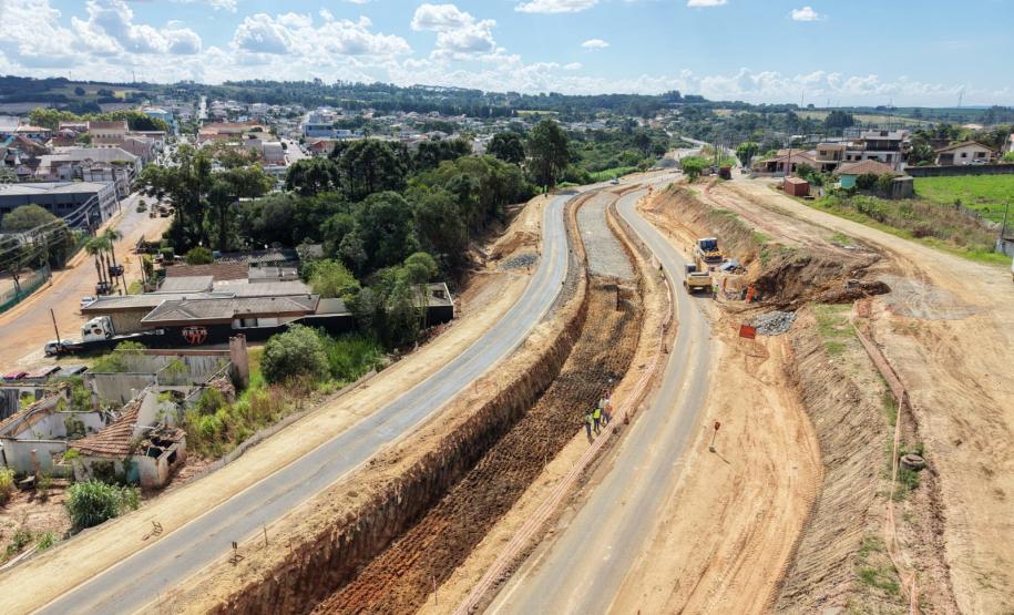Construção de novo viaduto na PR-151 em Palmeira