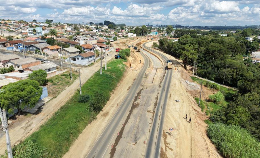 Construção de novo viaduto na PR-151 em Palmeira