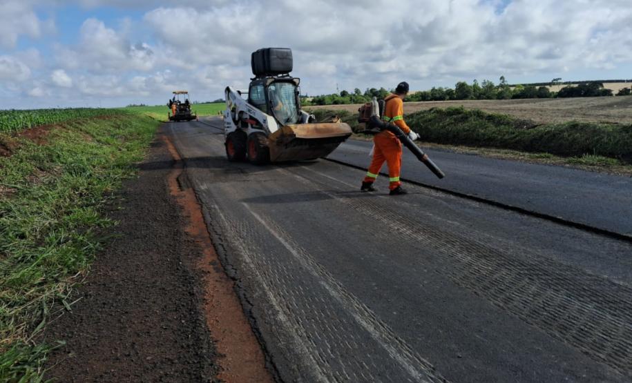 PR-218 serviços do ProMAC entre PR-218 entre Santo Antônio do Paraíso e São Sebastião da Amoreira