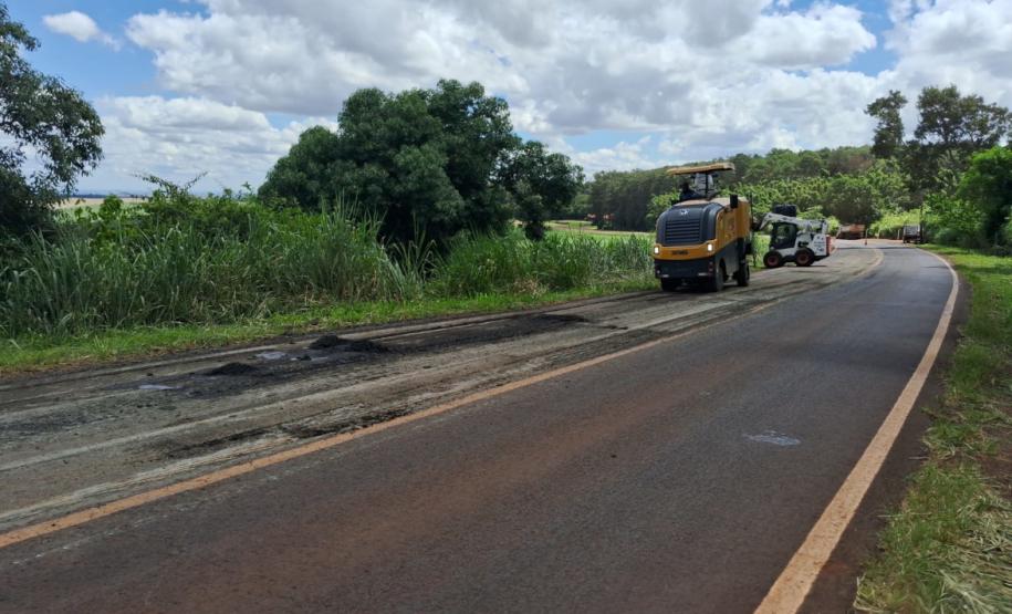 PR-218 serviços do ProMAC entre PR-218 entre Santo Antônio do Paraíso e São Sebastião da Amoreira