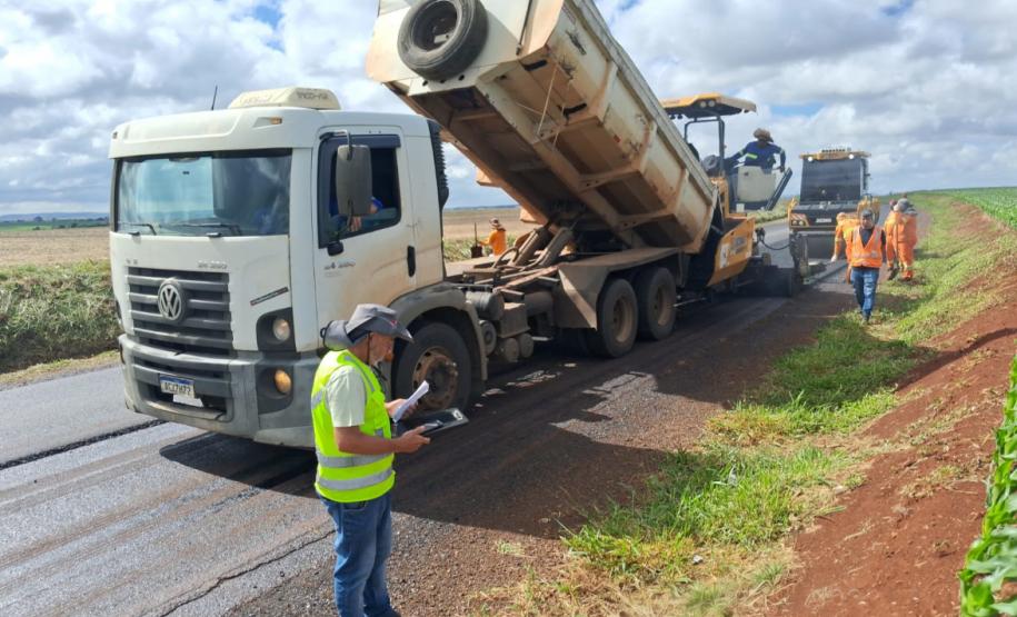 PR-218 serviços do ProMAC entre PR-218 entre Santo Antônio do Paraíso e São Sebastião da Amoreira
