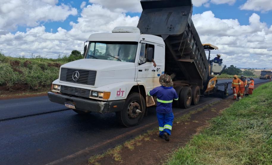 PR-218 serviços do ProMAC entre PR-218 entre Santo Antônio do Paraíso e São Sebastião da Amoreira