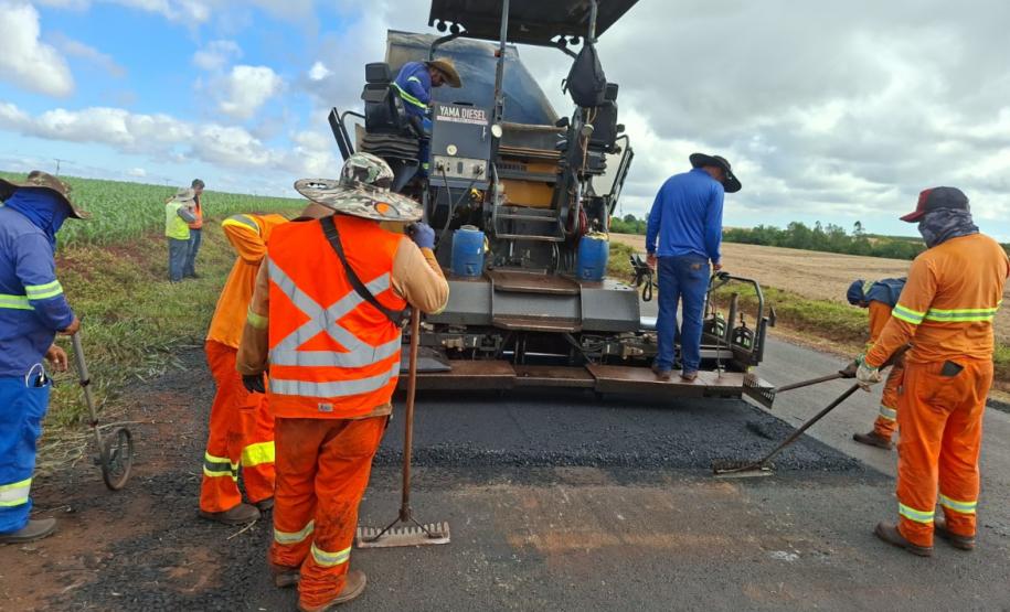 PR-218 serviços do ProMAC entre PR-218 entre Santo Antônio do Paraíso e São Sebastião da Amoreira