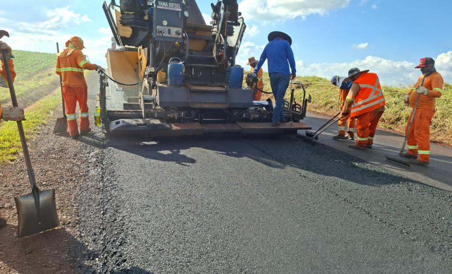 PR-218 serviços do ProMAC entre PR-218 entre Santo Antônio do Paraíso e São Sebastião da Amoreira