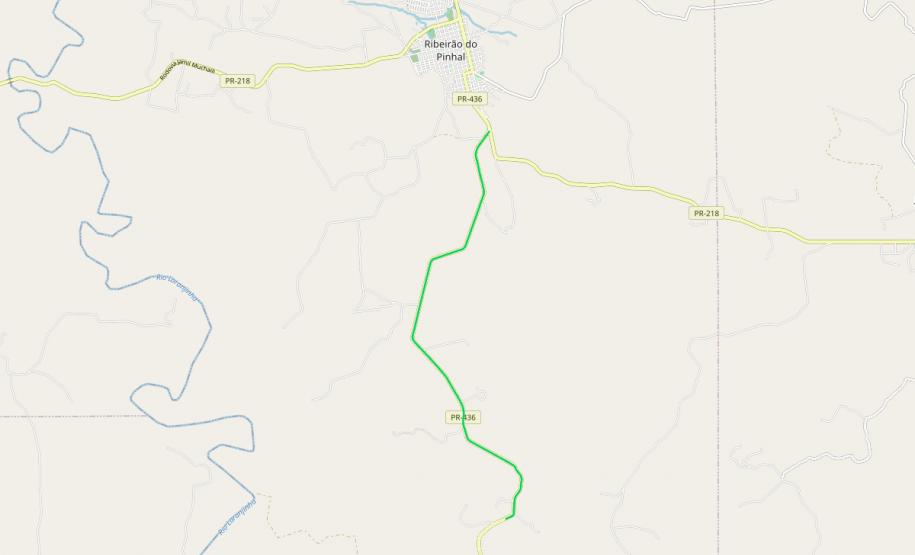 PR-436 em Ribeirão do Pinhal