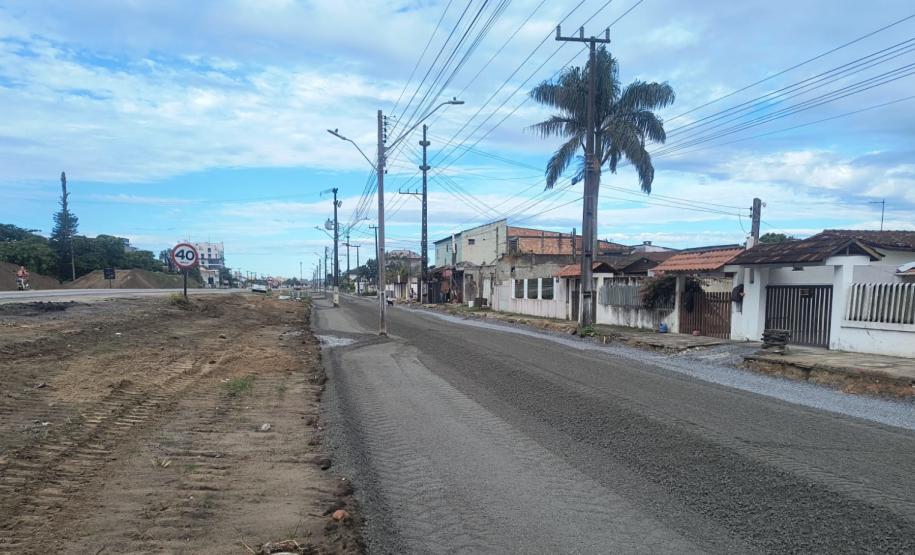 PR-412 duplicação entre Matinhos e Praia de Leste - sub-base do pavimento