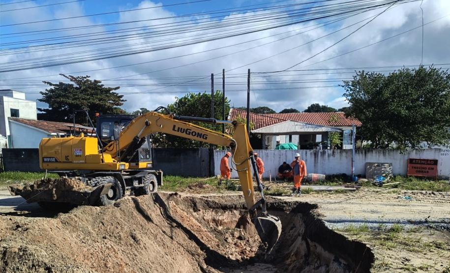 PR-412 duplicação entre Matinhos e Praia de Leste - implantação de drenagem