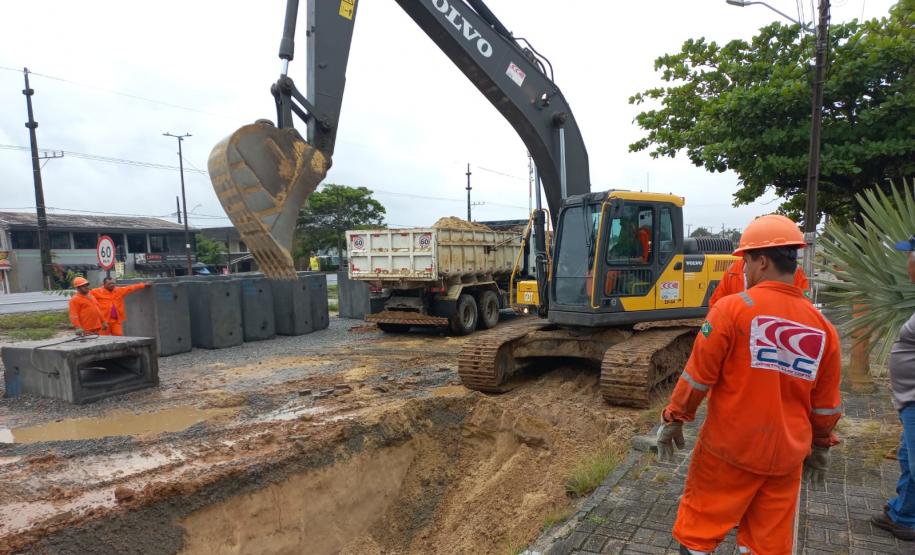 PR-412 duplicação entre Matinhos e Praia de Leste - implantação de drenagem