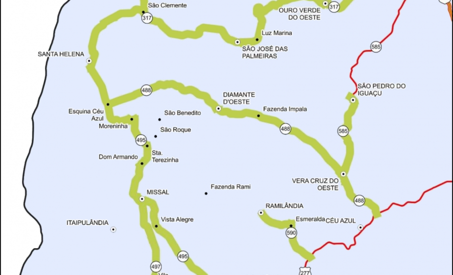 Mapa do lote 33 do ProMAC