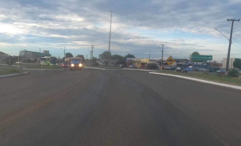PR-170 em Guarapuava - viaduto Rua Manoel Antonio e Rua Turíbio Gomes