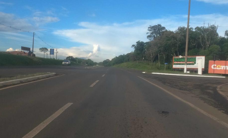 PR-170 em Guarapuava - viaduto Av. Serafim Ribas