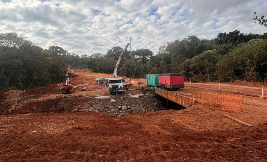 PR-239 pavimentação entre Mato Rico e Roncador - ponte Rio Cancã