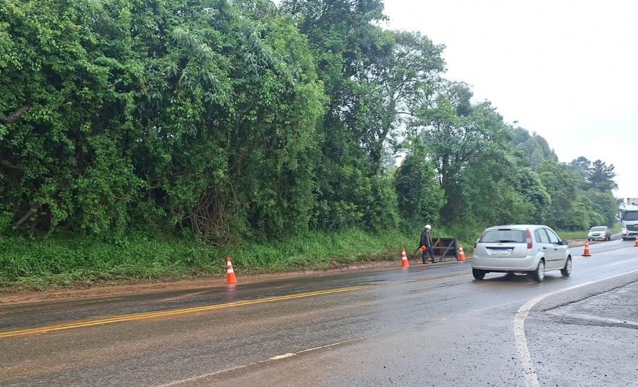 Chuvas atingem rodovias estaduais neste sábado
