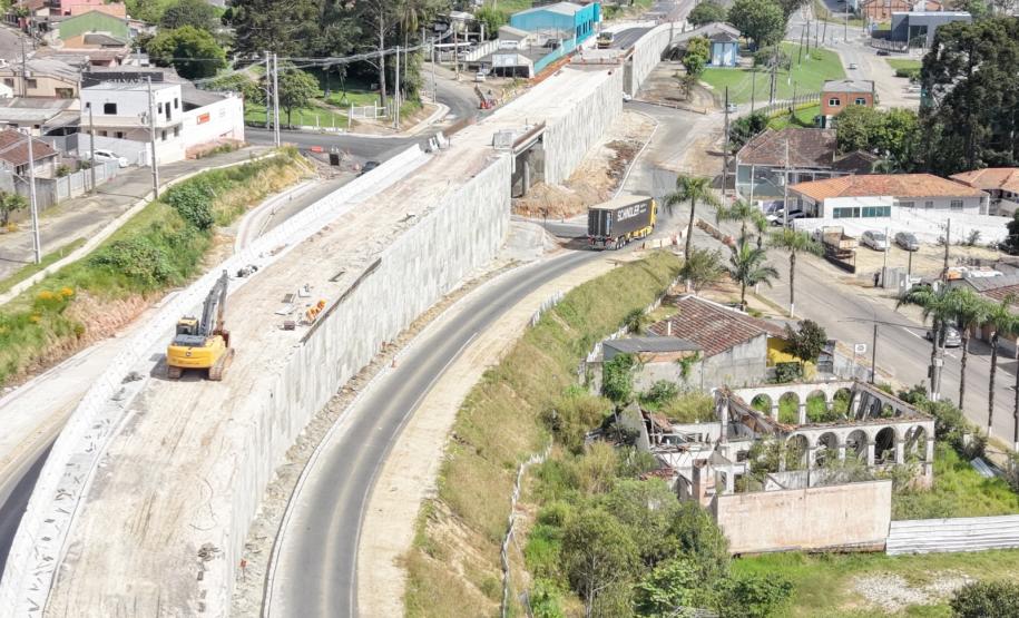 PR-151 novo viaduto em Palmeira
