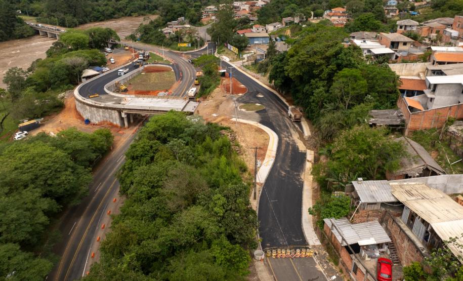 PR-160 novo viaduto Max Staudacher em Telêmaco Borba